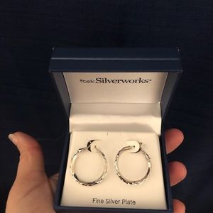 Silver hoops
